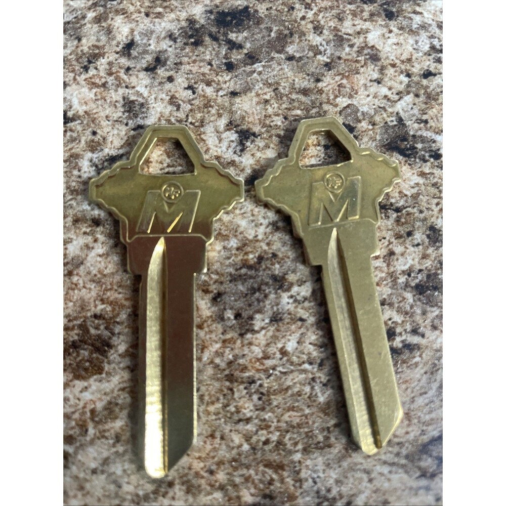 Lot Of 2 Midwest Gold Blank Keys Sc4 ‎ 331780